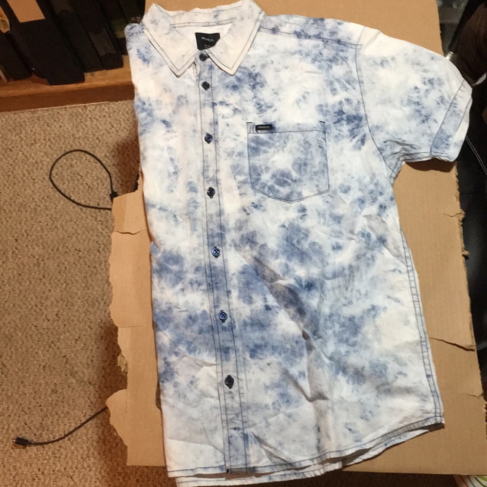 RVCA Acid Rain Button Up Tee